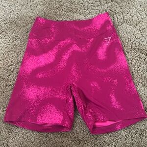 Hot pink power Gymshark shorts. Size M. Perfect condition